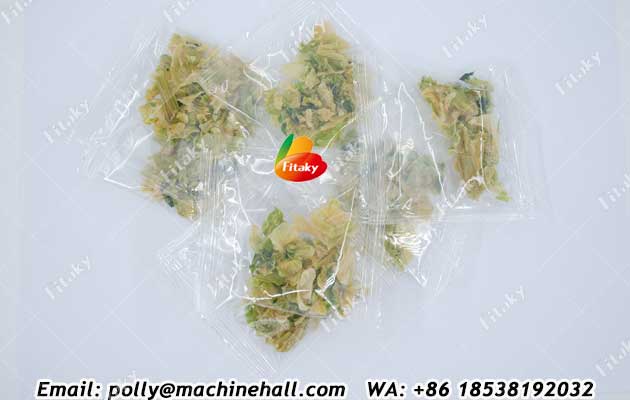 Dehydrated cabbage sachets