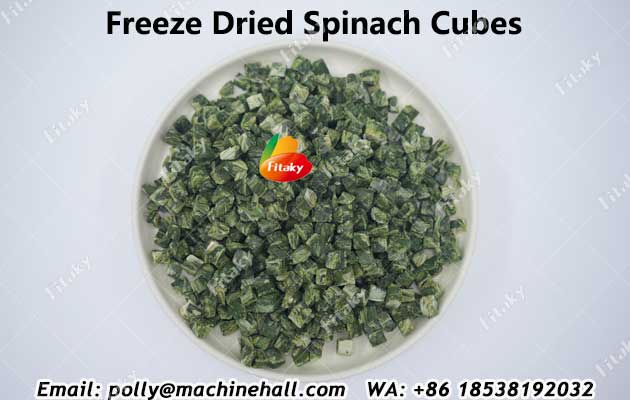 bulk freeze dried spinach cubes